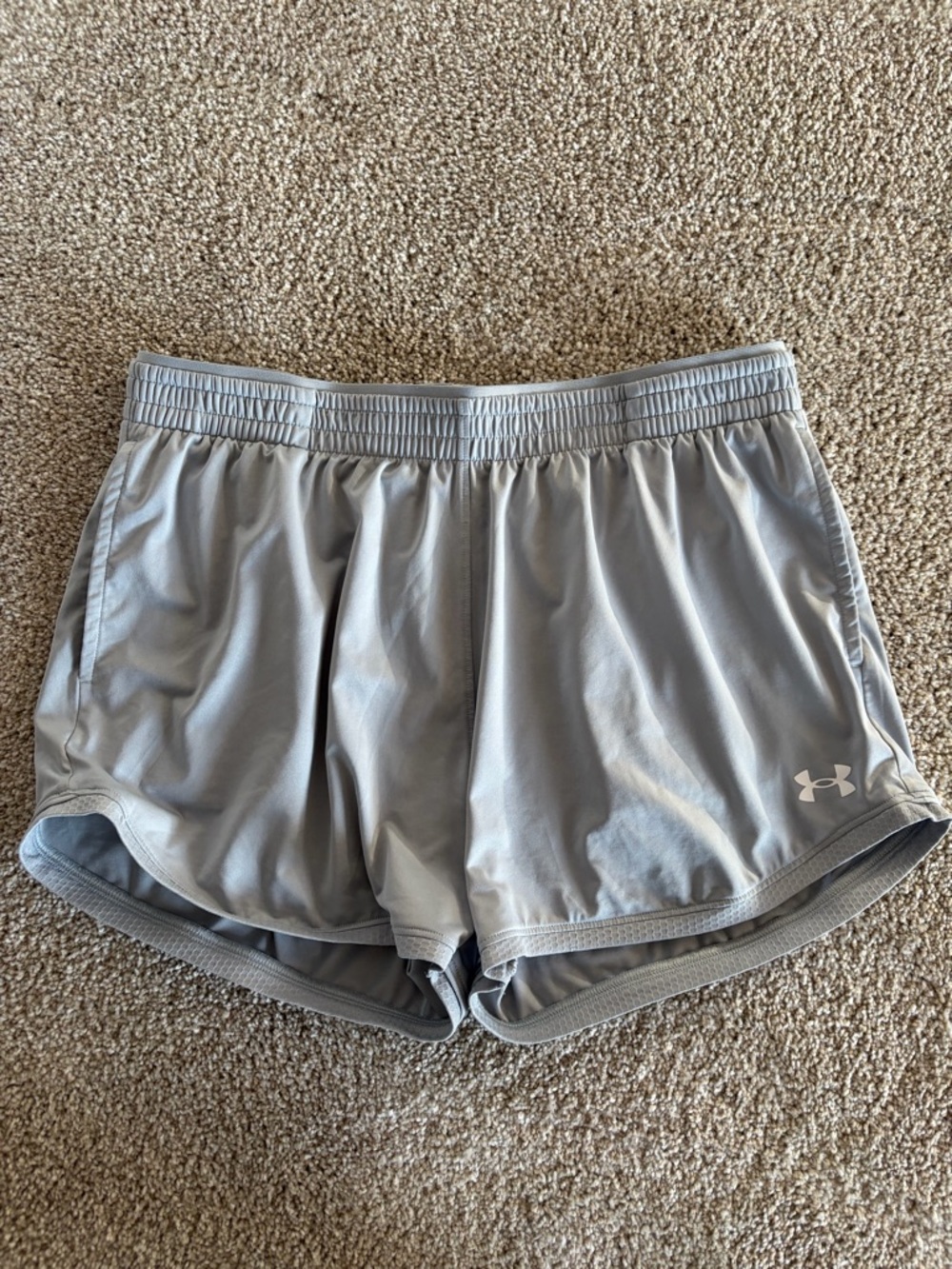 Light gray under armour shorts